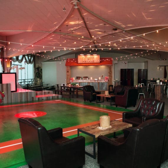 Event Space Looking Like Baseball Stadium